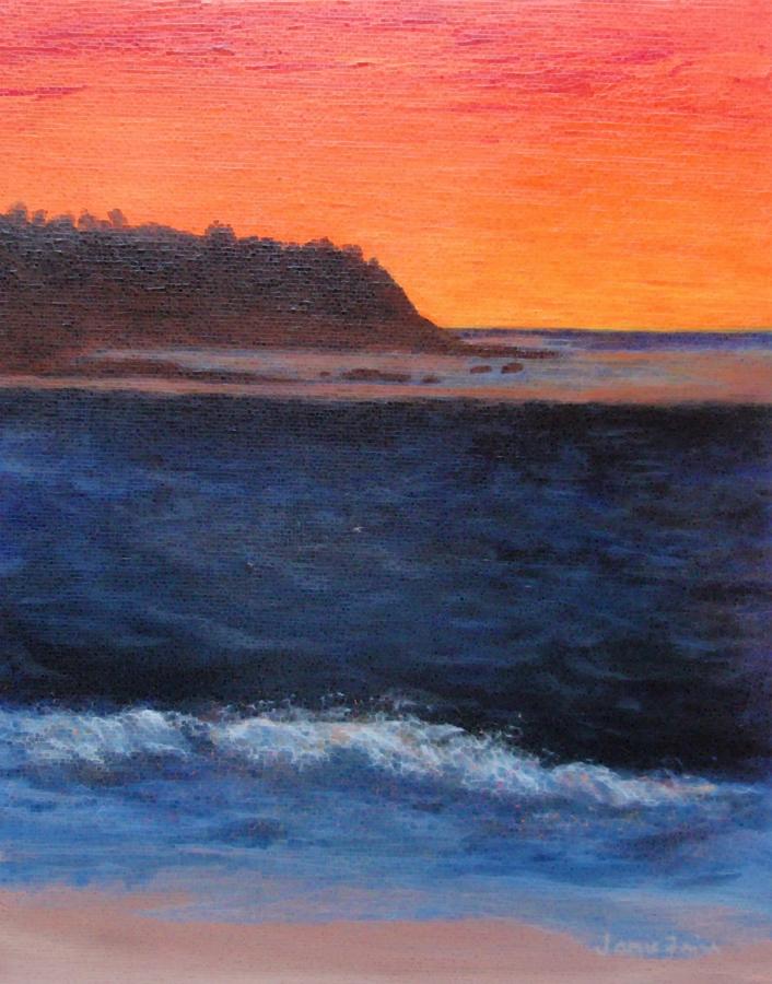 Sunset Painting - Palos Verdes Sunset by Jamie Frier