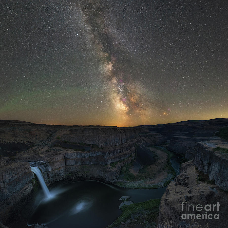 Palouse Falls Milky Way  Photograph by Michael Ver Sprill