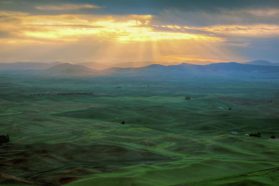 Mountain Photograph - Palouse Sunrise - Washington by Nikolyn McDonald