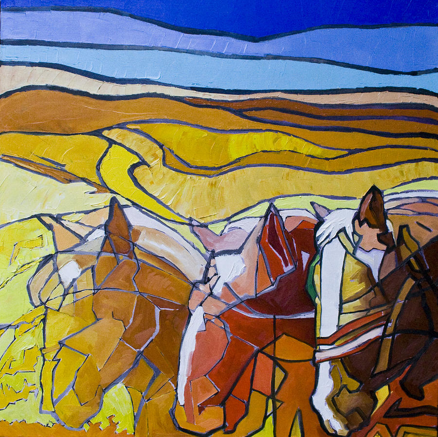 Palouse Trio Painting by Gregg Caudell