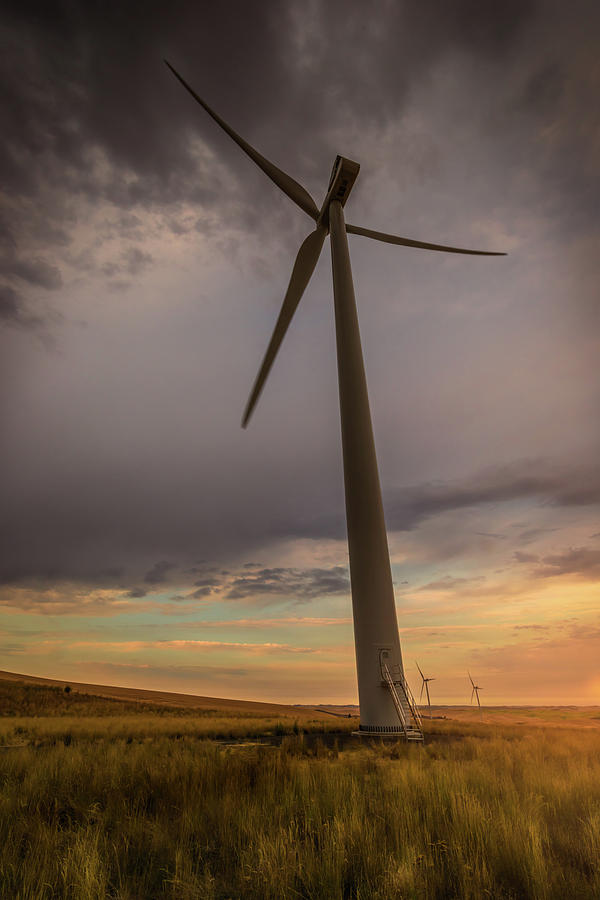 Palouse Windmill at Sunrise Photograph by Chris McKenna