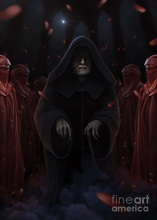 Star Wars Digital Art - Palpatine And The Imperors Royal Guard by Giordano Aita
