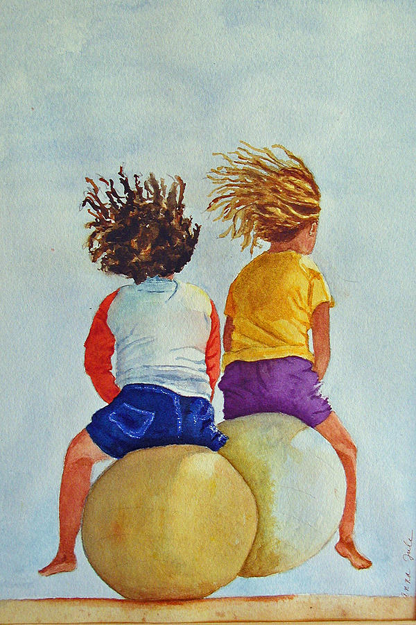 Ball Painting - Pals by Anna Lohse