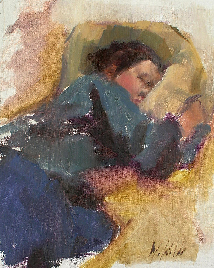 Pam Resting Painting by Merle Keller
