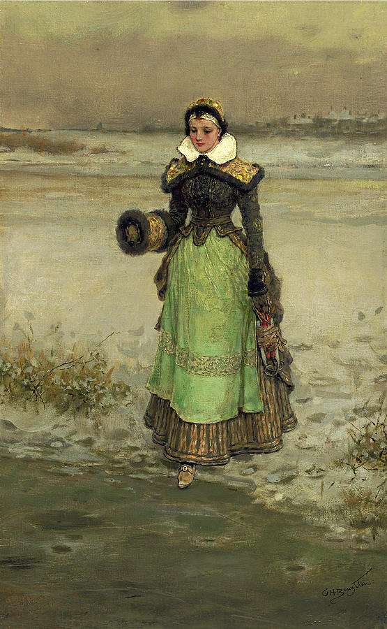 Pamela Painting by George Henry Boughton