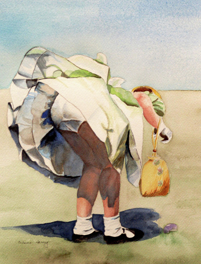 Pamelas Petticoats Painting by Celene Terry