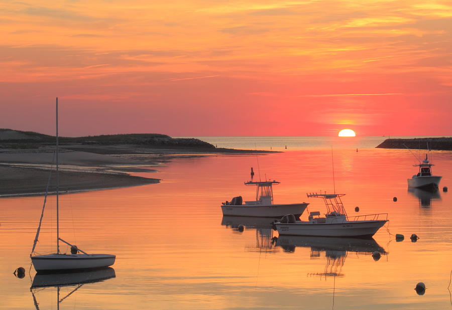 Pamet Harbor Cape Cod Truro Sunset Photograph by John Burk