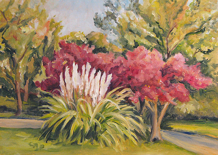 Pampas Landscape Painting by Cheryl Pass