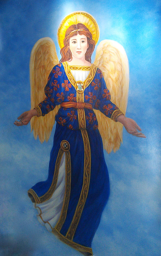 Pams Angel Painting by Lynne Pittard