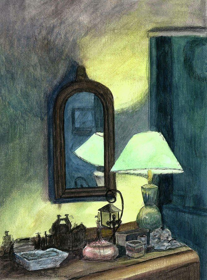 Pams Lamp 2004 Painting