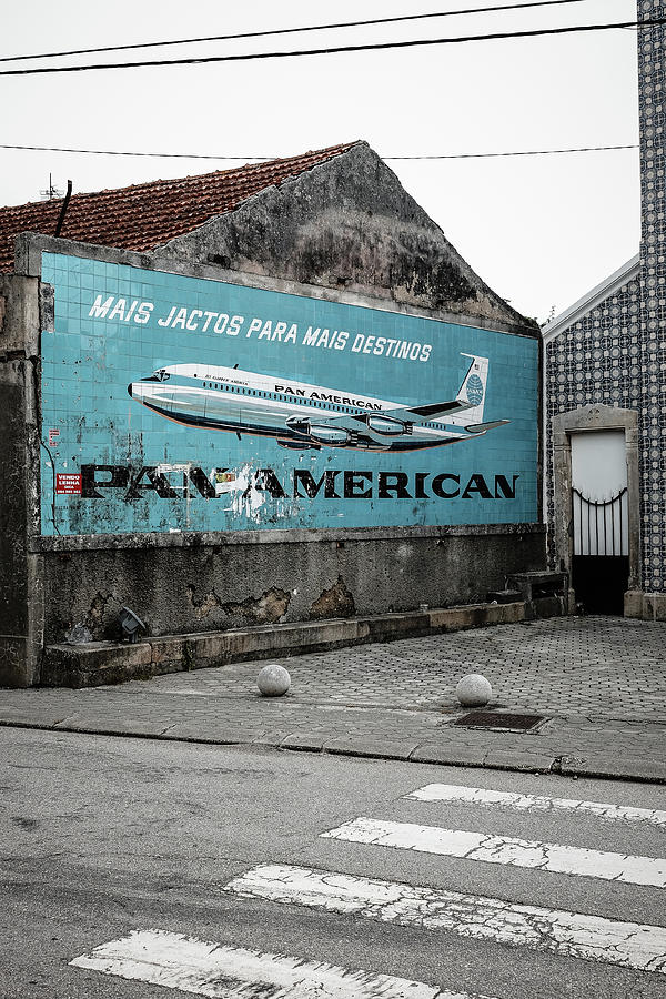 Pan American Vintage Ad II Photograph by Marco Oliveira