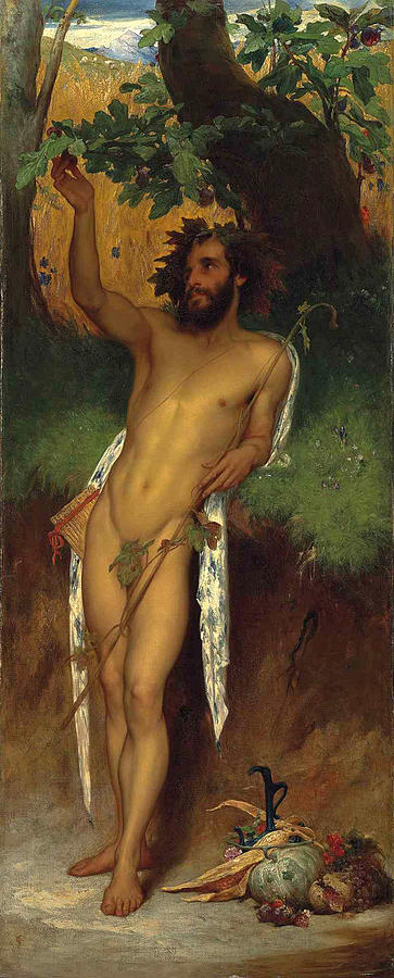 Pan Painting by Frederic Leighton