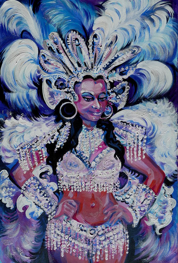 Panama Carnival. Queen Painting by Anna  Duyunova