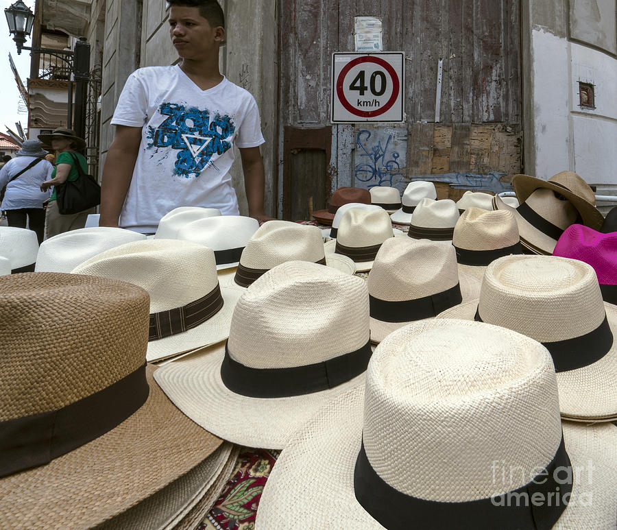 Panama City Hat Salesman Photograph