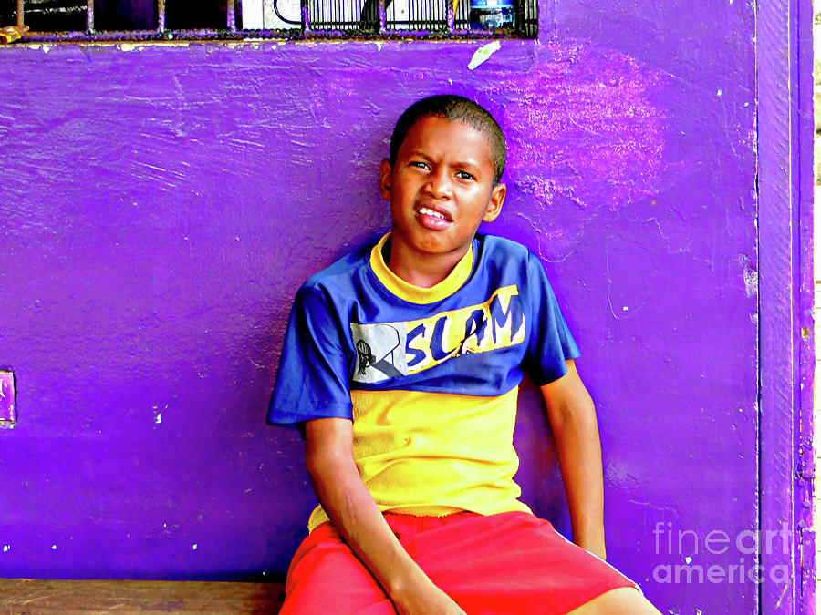 Panama Kids 967 Photograph by Al Bourassa