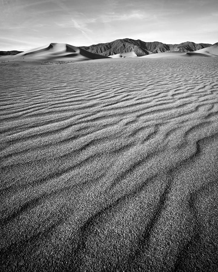 Death Valley National Park Photograph - Panamint Dunes Black and White by Matt Hammerstein
