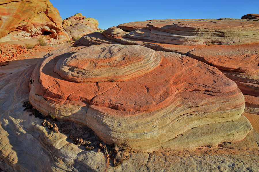 Pancake Sandstone in Valley of Fire Photograph by Ray Mathis