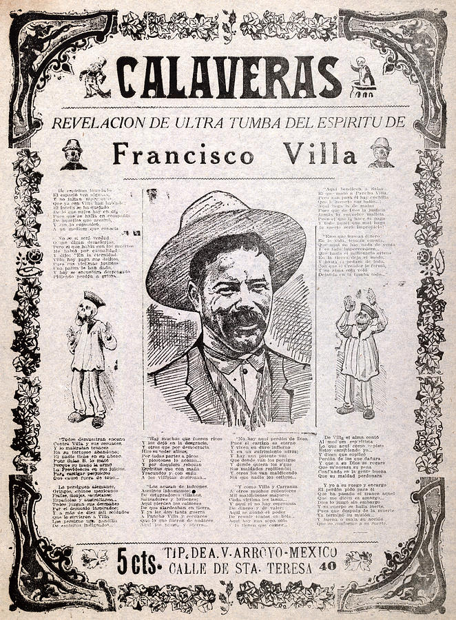 Pancho Villa. Calaveras, Revelation Photograph by Everett