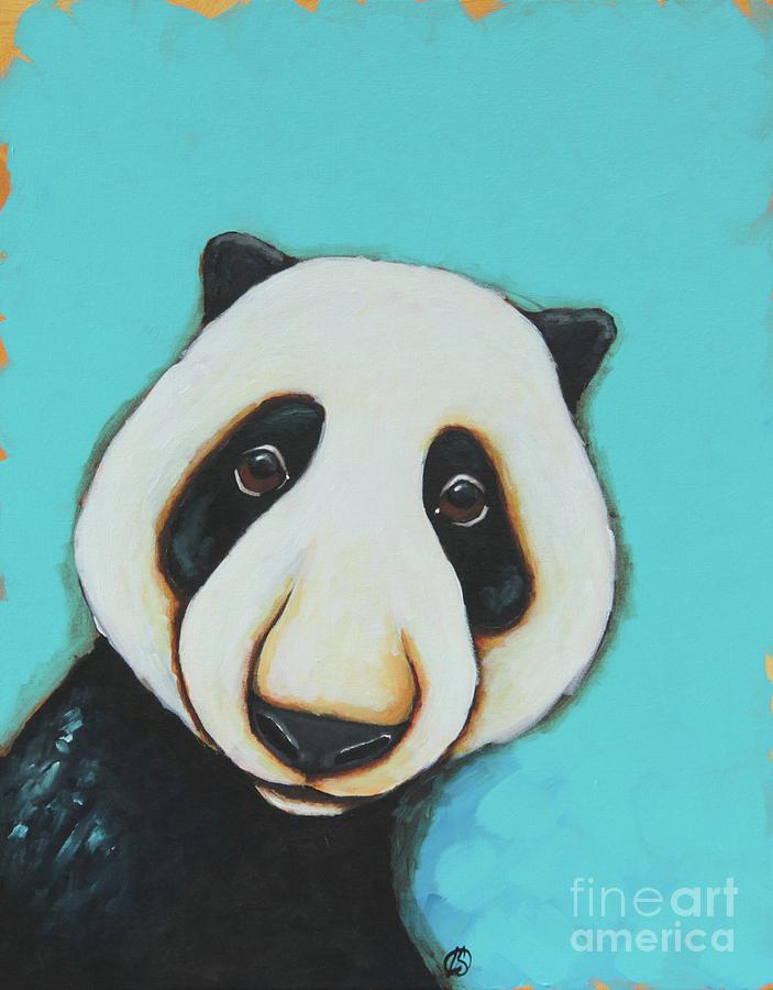 Panda Bear Painting by Lucia Stewart