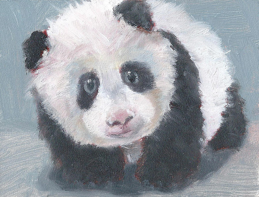 Panda for Panda Painting by Jessmyne Stephenson