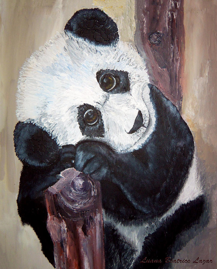 Panda Painting by Luana Beatrice Lazar Pixels