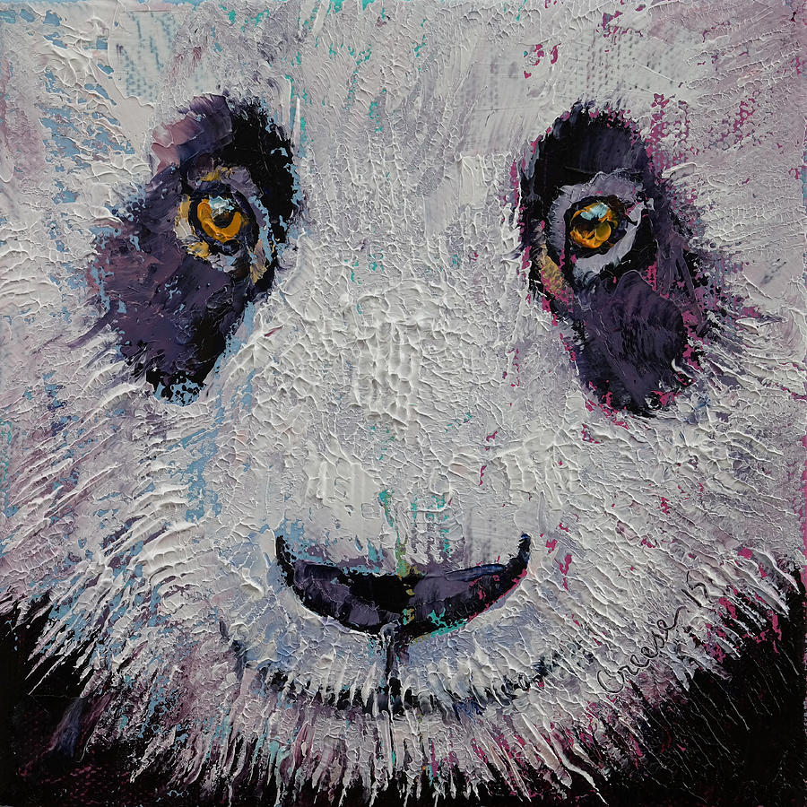 Panda Painting by Michael Creese