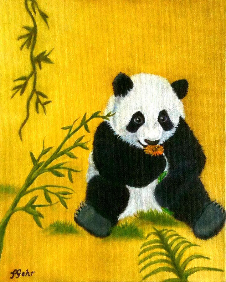 Panda Power Painting by Dr Pat Gehr