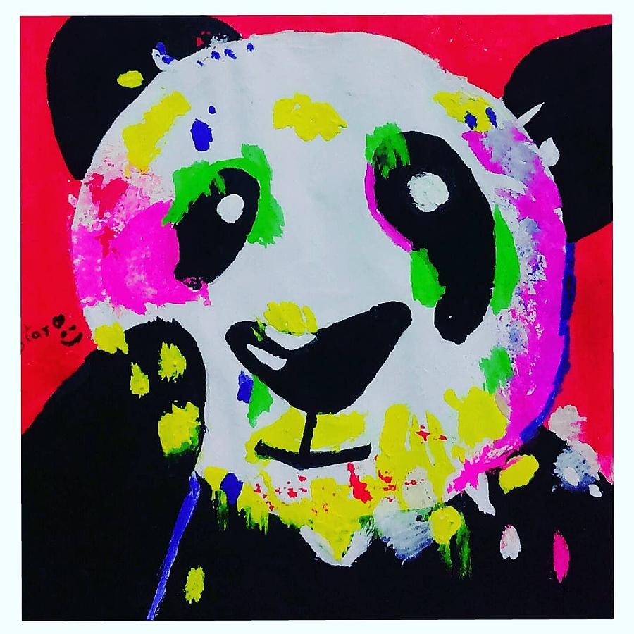 Panda Painting by Vineethkumar Kovuru - Fine Art America