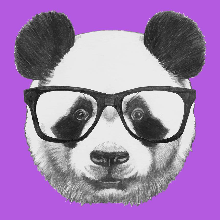 Панда с очками