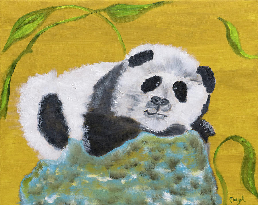 Pandatude Painting by Meryl Goudey