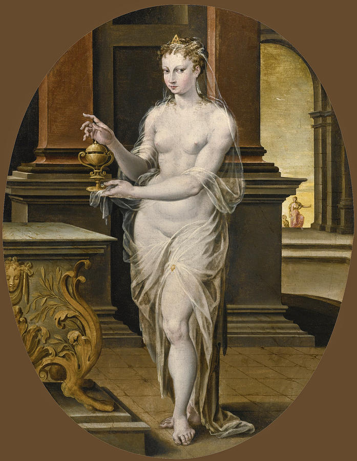 Pandora Painting by School of Fontainebleau