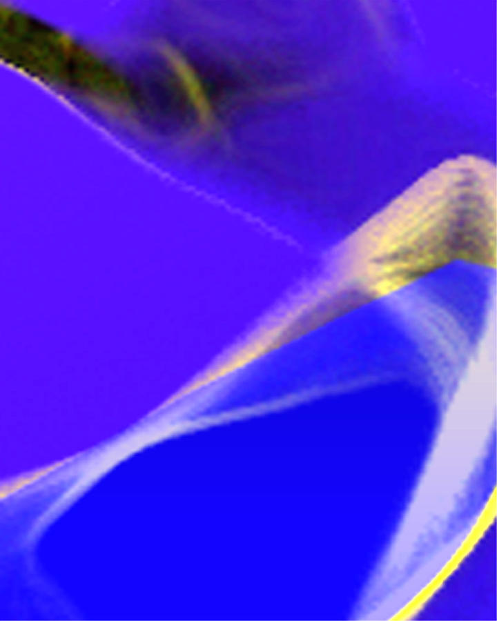 Abstract Digital Art - panel three from Movement in Blue by Steve Karol