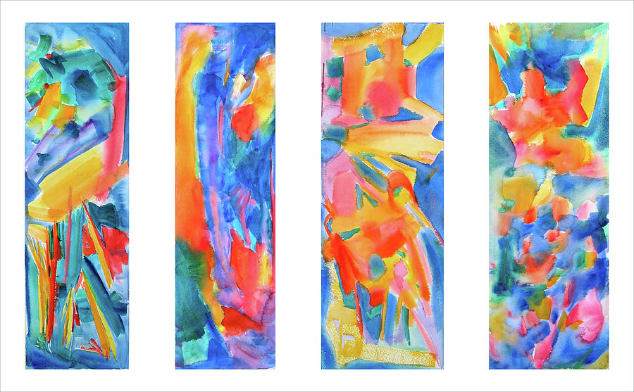 Panels of Dance 1, 3, 5,7 Painting by Studio Tolere