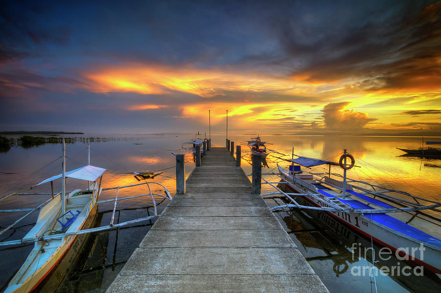 Panglao Port Sunset 8.0 Photograph by Yhun Suarez
