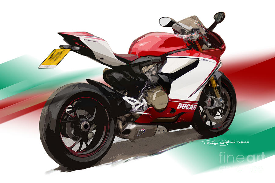 Panigale S Digital Art by Roger Lighterness