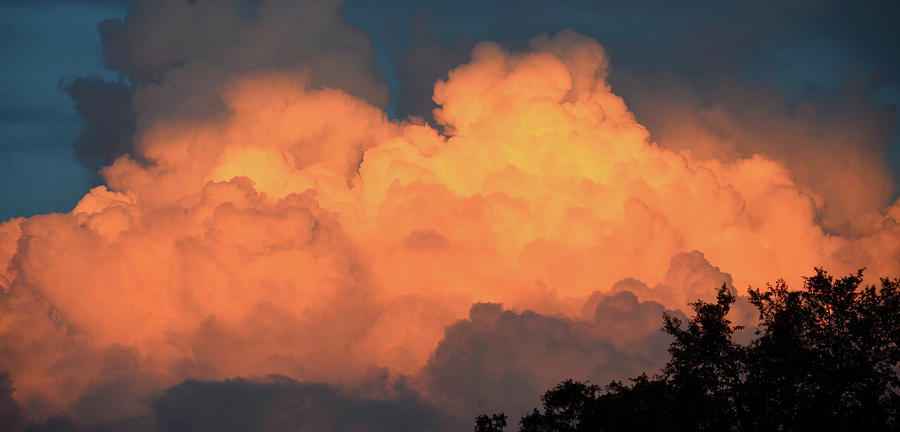 Pano clouds at sunset Photograph by David Lee Thompson
