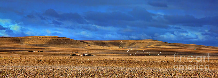 Pano Moroccan Landscape Photograph by Chuck Kuhn