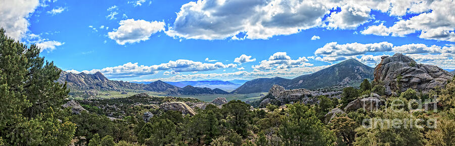 Rope Photograph - Panoramic Rock Basin View  by Robert Bales
