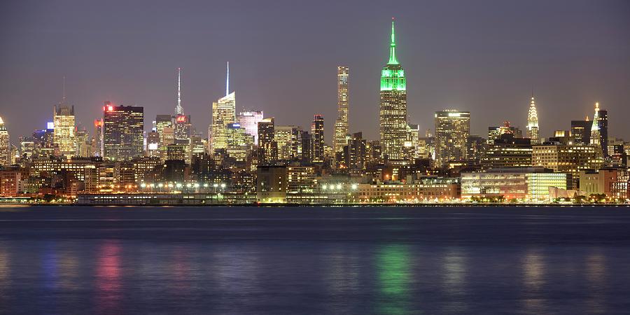 Panorama Beautiful Skyline Midtown Manhattan Photograph By Merijn Van ...