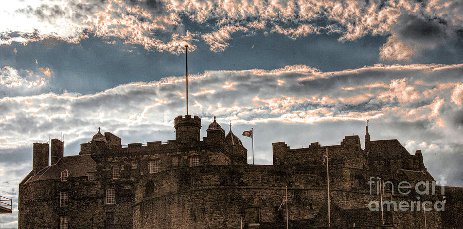 Panorama Edinburgh Castle Scotland  Photograph by Chuck Kuhn