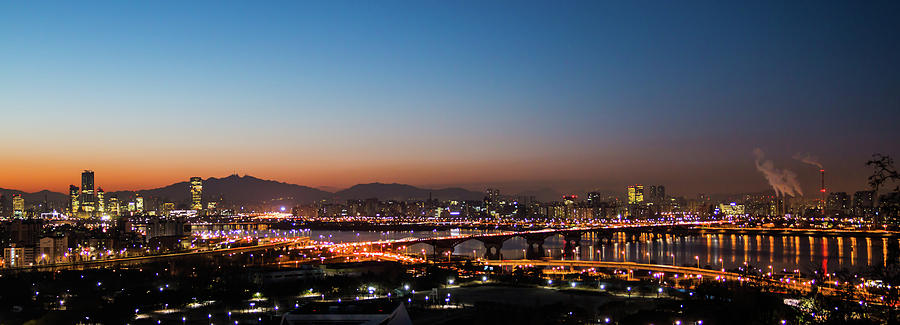 Seoul Photograph - Panorama  by Hyuntae Kim