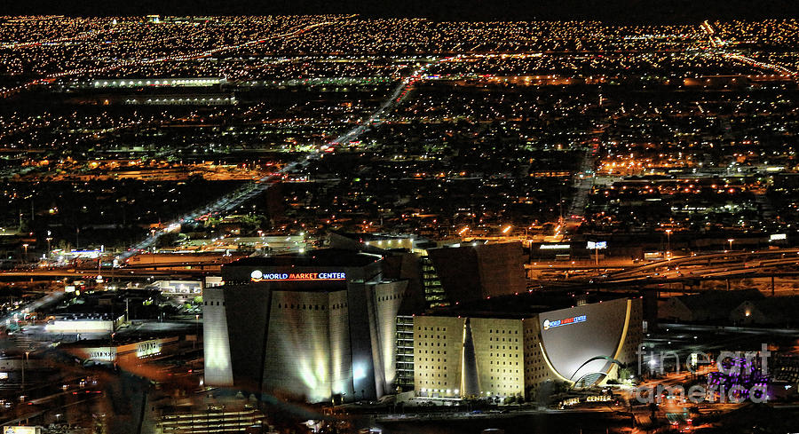Panorama Las Vegas Night Photograph by Chuck Kuhn