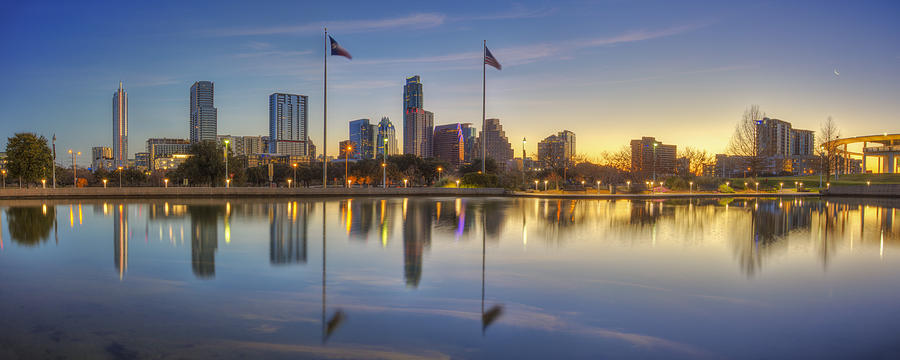 Panorama of Austin Texas in February 1 Photograph by Rob Greebon - Fine ...