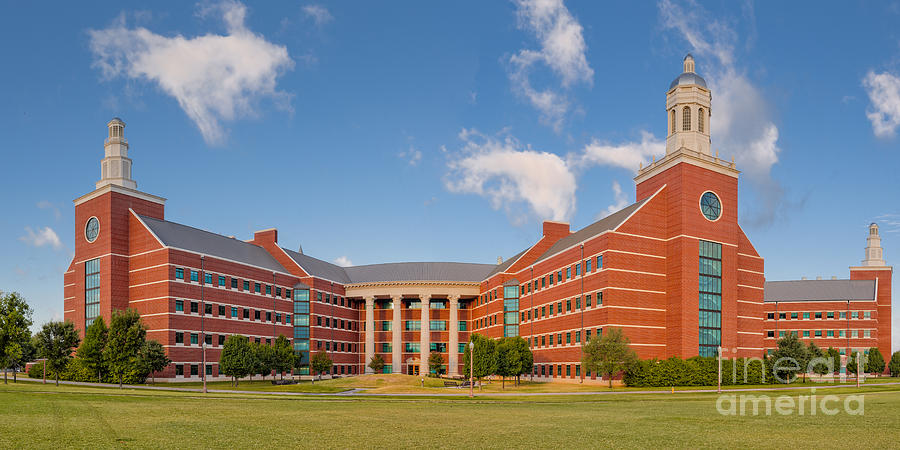 Panorama of Baylor University Sciences Building - Waco Texas Photograph by Silvio Ligutti