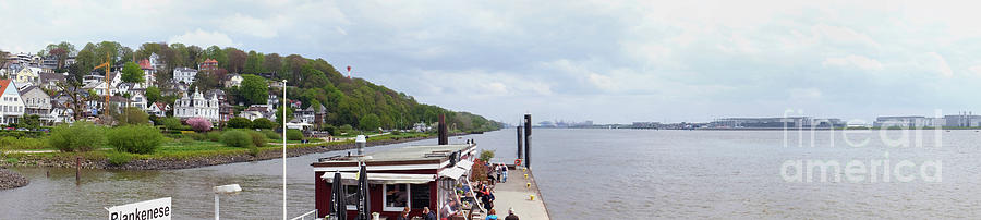 Panorama of Blankenese and port Photograph by Marina Usmanskaya