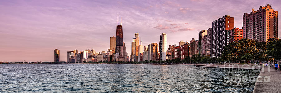 Panorama of Chicago from North Avenue Beach Lincoln Park - Chicago Illinois Photograph by Silvio Ligutti