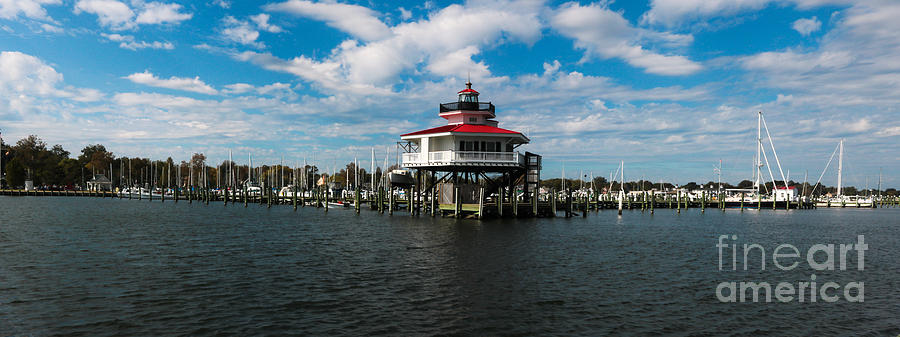 Panorama of Choptank Lighthouse Photograph by Thomas Marchessault