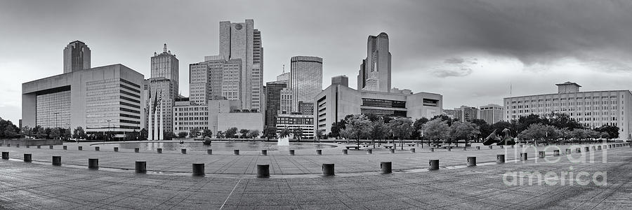 Panorama of Dallas Skyline from City Hall - North Texas Photograph by Silvio Ligutti