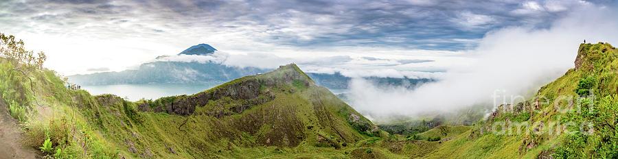 Panorama of Early Morning On The Caldera At Mount Batur Volcano In Bali by Global Light Photography - Nicole Leffer Panorama of Early Morning On The Caldera At Mount Batur Volcano In Bali by Global Light Photography - Nicole Leffer