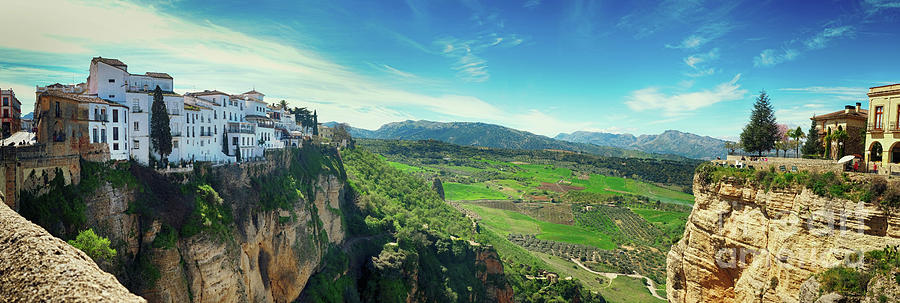 panorama of  historical village of Ronda, Spain Photograph by Ariadna De Raadt